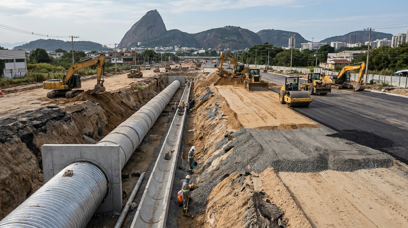 Drenagem para obras: essencial antes da pavimentação